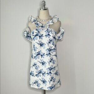 Floral Cold Shoulder Dress